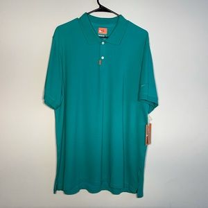 Nike Polo Shirt Short Sleeve Top Green AT6111-370 Standard Fit Men's XL